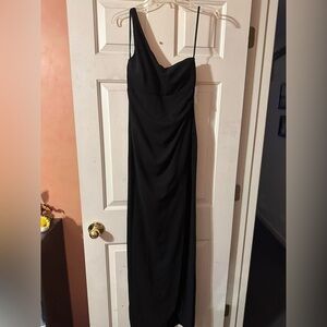 Windsor Black One-Shoulder Gown
